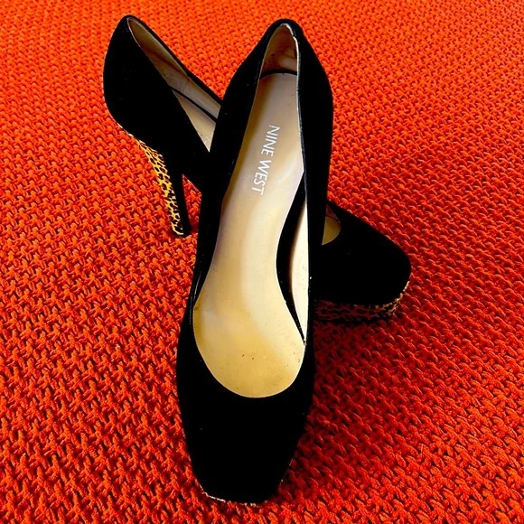 Nine West cheetah print detail platform pumps - Picture 6 of 6